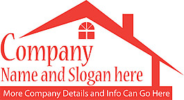 红色房屋logo图片