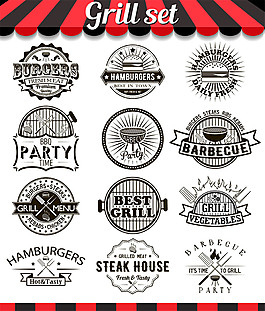 烧烤美食标签图片