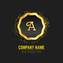 金色的logo模板