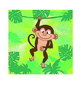 猴子矢量图