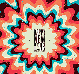 抽象形状新年背景