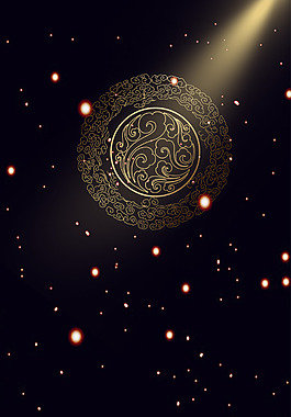 大气简洁黑金企业邀请函H5背景