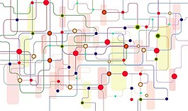 电子线路图矢量素材