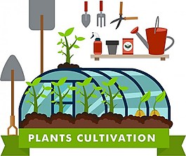 种植工具矢量素材