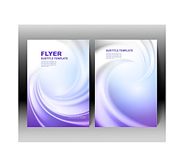 炫彩单页海报设计矢量模板