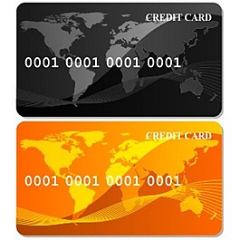 金信用卡图标矢量