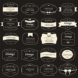 创意怀旧标签图片