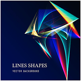 炫光动感线条背景图片