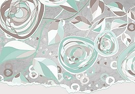 炫彩花纹矢量素材