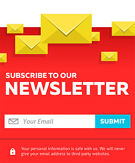 网页黄色信封图片1