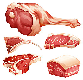 卡通肉类美食图片