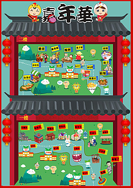 小吃街攻略图