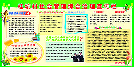 社会管理综合治理展板