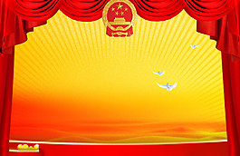 红色海报背景1