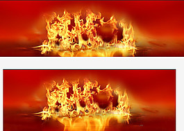 红色火背景图片