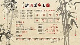 遨游汉字王国科普海报