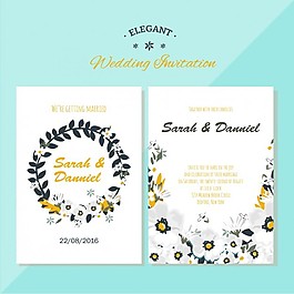 婚礼请柬花艺设计