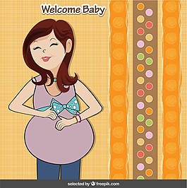婴儿怀孕快乐卡