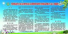 综合治理领导责任制实施办法摘要