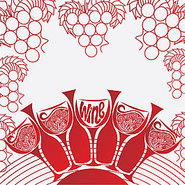 矢量红酒广告设计图片
