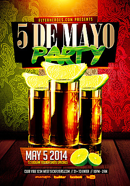 Cinco De Mayo的传单
