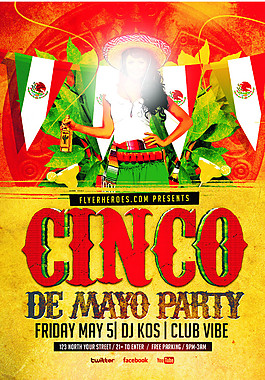 Cinco de Mayo传单