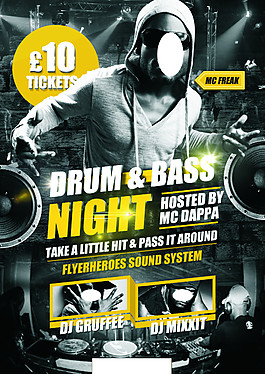 Drum  bass海报
