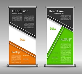 彩色几何时尚展架