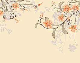 素雅唯美花卉背景墙