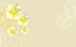 手绘花卉花朵背景墙