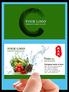 蔬菜名片设计
