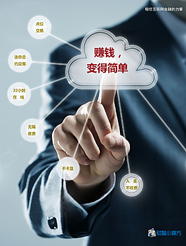 赚钱，变得简单商业海报