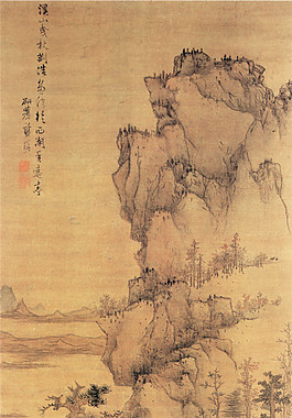 溪山曳杖图装饰画