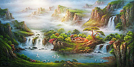 山水装饰画