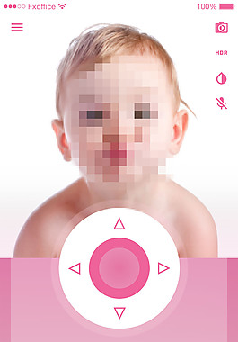 宝宝远程监护移动手机APP界面UI