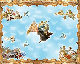 图像吊顶壁画