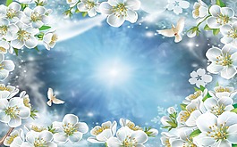 花卉吊顶模板