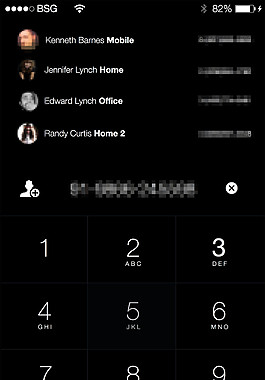 拨号器屏幕移动手机APP界面UI