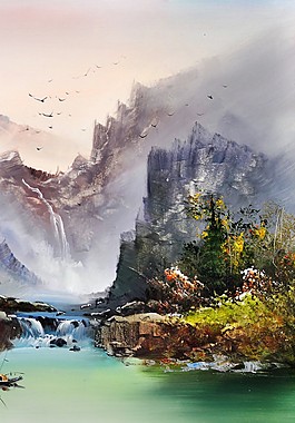 山水风景装饰画