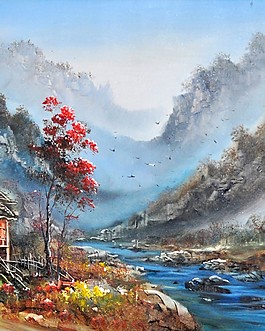 山水风景装饰画