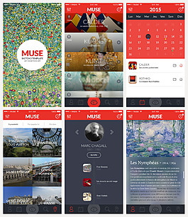 Muse iOS应用程序UI移动手机APP界面UI