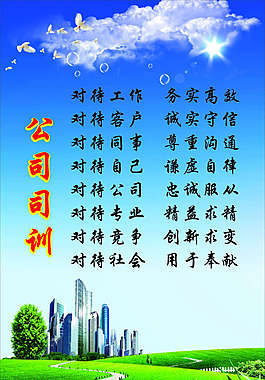 企业文件展板