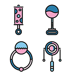 手绘玩具icon图标