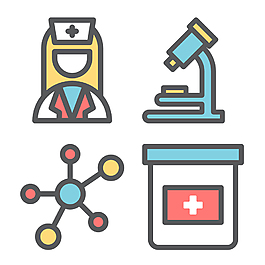 简约可爱医疗icon图标