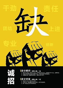 创意招聘海报
