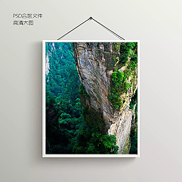 绿色峡谷摄影无框装饰画