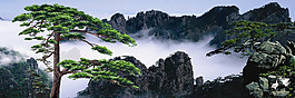 锦绣河山烟雾缭绕装饰画