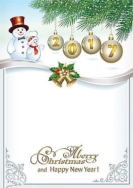 雪人花纹背景图片