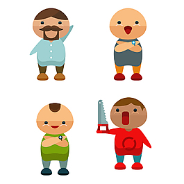 可爱职业人物icon图标