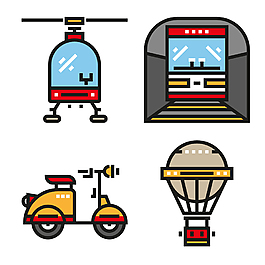 交通icon图标素材